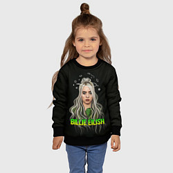 Свитшот детский BILLIE EILISH, цвет: 3D-черный — фото 2