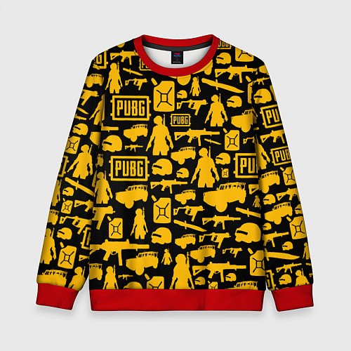 Детский свитшот PUBG / 3D-Красный – фото 1