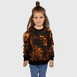 Свитшот детский FLAME, цвет: 3D-черный — фото 2