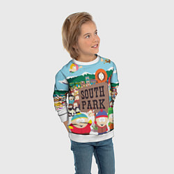 Свитшот детский Южный Парк, цвет: 3D-белый — фото 2
