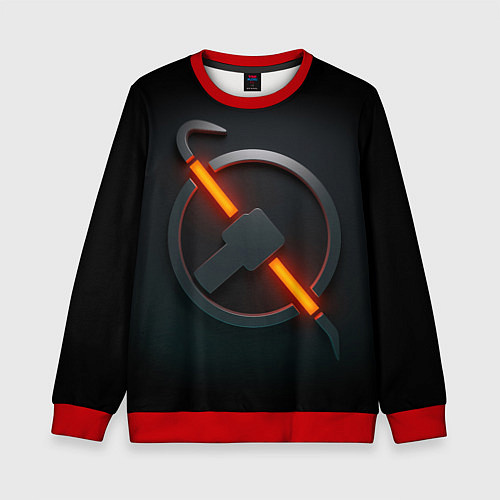 Детский свитшот HALF-LIFE / 3D-Красный – фото 1