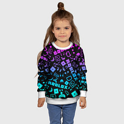 Свитшот детский Roblox, цвет: 3D-белый — фото 2