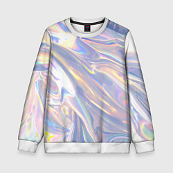 Свитшот детский Фольга, цвет: 3D-белый