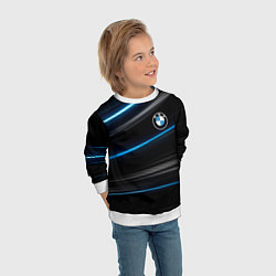 Свитшот детский BMW, цвет: 3D-белый — фото 2