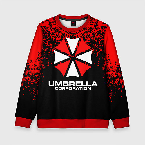 Детский свитшот Umbrella Corporation / 3D-Красный – фото 1