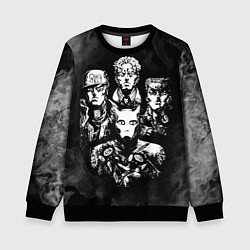 Свитшот детский JOJOS BIZARRE ADVENTURE, цвет: 3D-черный