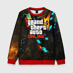 Свитшот детский GTA:Online, цвет: 3D-красный