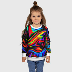 Свитшот детский ABSTRACT, цвет: 3D-белый — фото 2