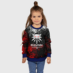 Свитшот детский The Witcher 3, цвет: 3D-синий — фото 2