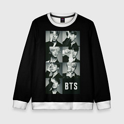 Свитшот детский BTS, цвет: 3D-белый