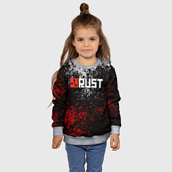 Свитшот детский RUST, цвет: 3D-меланж — фото 2