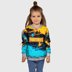 Свитшот детский FORTNITE, цвет: 3D-меланж — фото 2