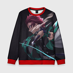 Свитшот детский KIMETSU NO YAIBA, цвет: 3D-красный