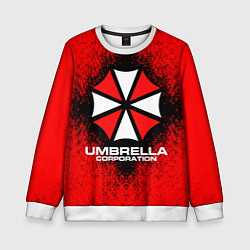 Свитшот детский Umbrella Corporation, цвет: 3D-белый