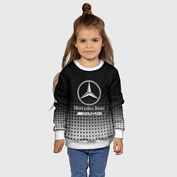 Свитшот детский Mercedes-Benz, цвет: 3D-белый — фото 2