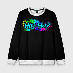 Свитшот детский Hip-Hop, цвет: 3D-белый