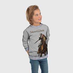 Свитшот детский Mount and Blade, цвет: 3D-меланж — фото 2