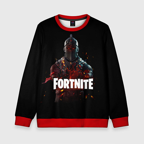 Детский свитшот Fortnite Black Knight / 3D-Красный – фото 1