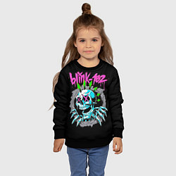 Свитшот детский Blink-182 8, цвет: 3D-черный — фото 2