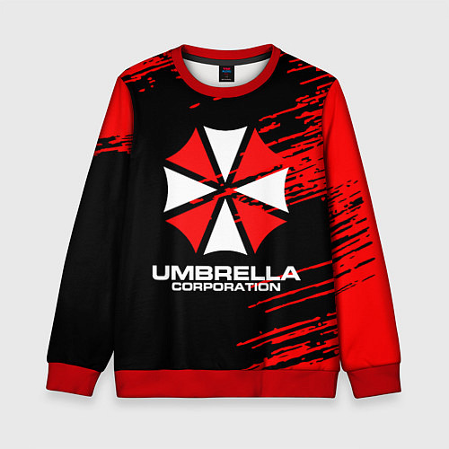 Детский свитшот Umbrella Corporation / 3D-Красный – фото 1