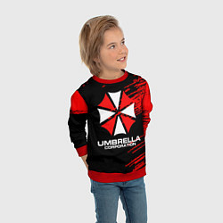 Свитшот детский Umbrella Corporation, цвет: 3D-красный — фото 2