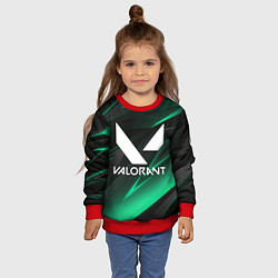 Свитшот детский VALORANT, цвет: 3D-красный — фото 2