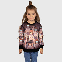 Свитшот детский Railgun, цвет: 3D-черный — фото 2