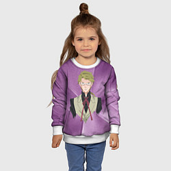 Свитшот детский Куникида Доппо, цвет: 3D-белый — фото 2