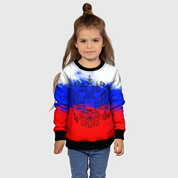 Свитшот детский Россия, цвет: 3D-черный — фото 2