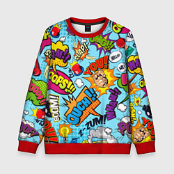 Свитшот детский COMICS ART, цвет: 3D-красный
