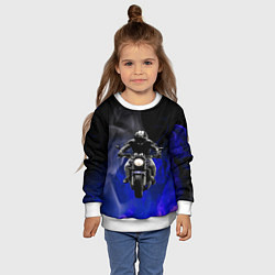 Свитшот детский МОТОЦИКЛЫ, цвет: 3D-белый — фото 2