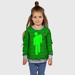 Свитшот детский BILLIE EILISH, цвет: 3D-меланж — фото 2