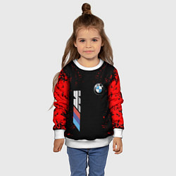 Свитшот детский BMW, цвет: 3D-белый — фото 2