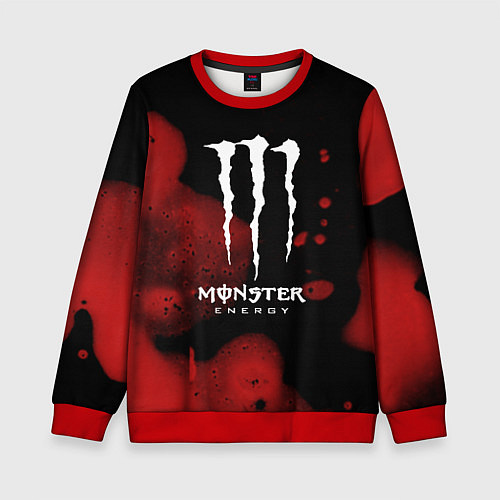 Детский свитшот MONSTER ENERGY / 3D-Красный – фото 1