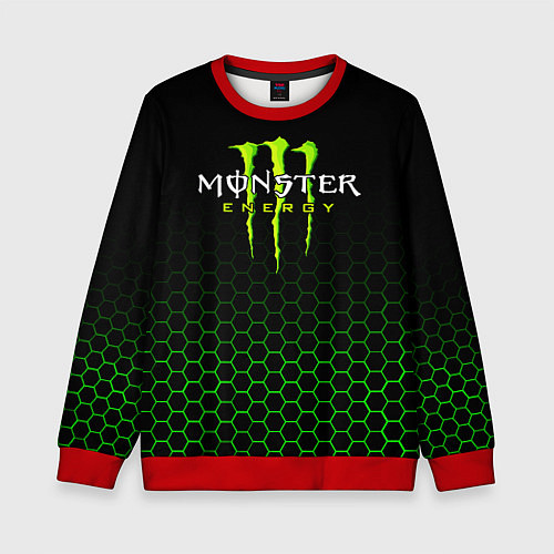 Детский свитшот MONSTER ENERGY / 3D-Красный – фото 1