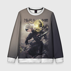 Свитшот детский Nier Automata, цвет: 3D-белый