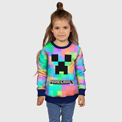 Свитшот детский Minecraft, цвет: 3D-синий — фото 2