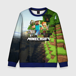Свитшот детский Minecraft, цвет: 3D-синий
