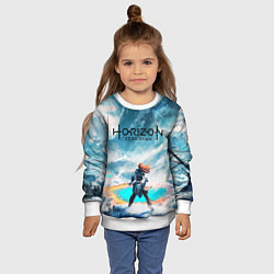 Свитшот детский HORIZON ZERO DAWN, цвет: 3D-белый — фото 2