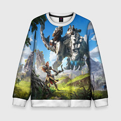 Свитшот детский HORIZON ZERO DAWN, цвет: 3D-белый