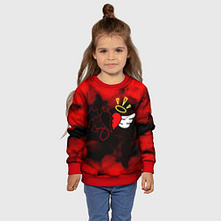Свитшот детский ТИКТОКЕР - PAYTON MOORMEIE, цвет: 3D-красный — фото 2