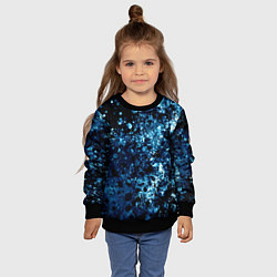 Свитшот детский Абстракция жидкость, цвет: 3D-черный — фото 2