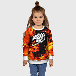 Свитшот детский FAIRY TAIL ХВОСТ ФЕИ, цвет: 3D-белый — фото 2