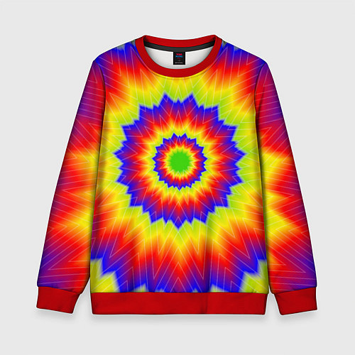 Детский свитшот Tie-Dye / 3D-Красный – фото 1