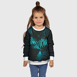 Свитшот детский ПАПОРОТНИК, цвет: 3D-белый — фото 2