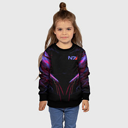 Свитшот детский N7 Neon Style, цвет: 3D-черный — фото 2