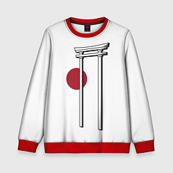 Свитшот детский Япония Тории Z, цвет: 3D-красный