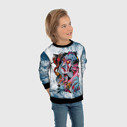 Свитшот детский Водяной Z, цвет: 3D-черный — фото 2