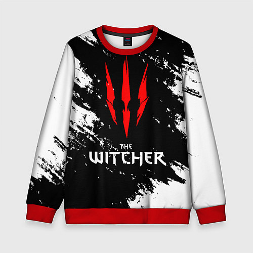 Детский свитшот The Witcher / 3D-Красный – фото 1