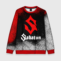 Свитшот детский Sabaton, цвет: 3D-красный